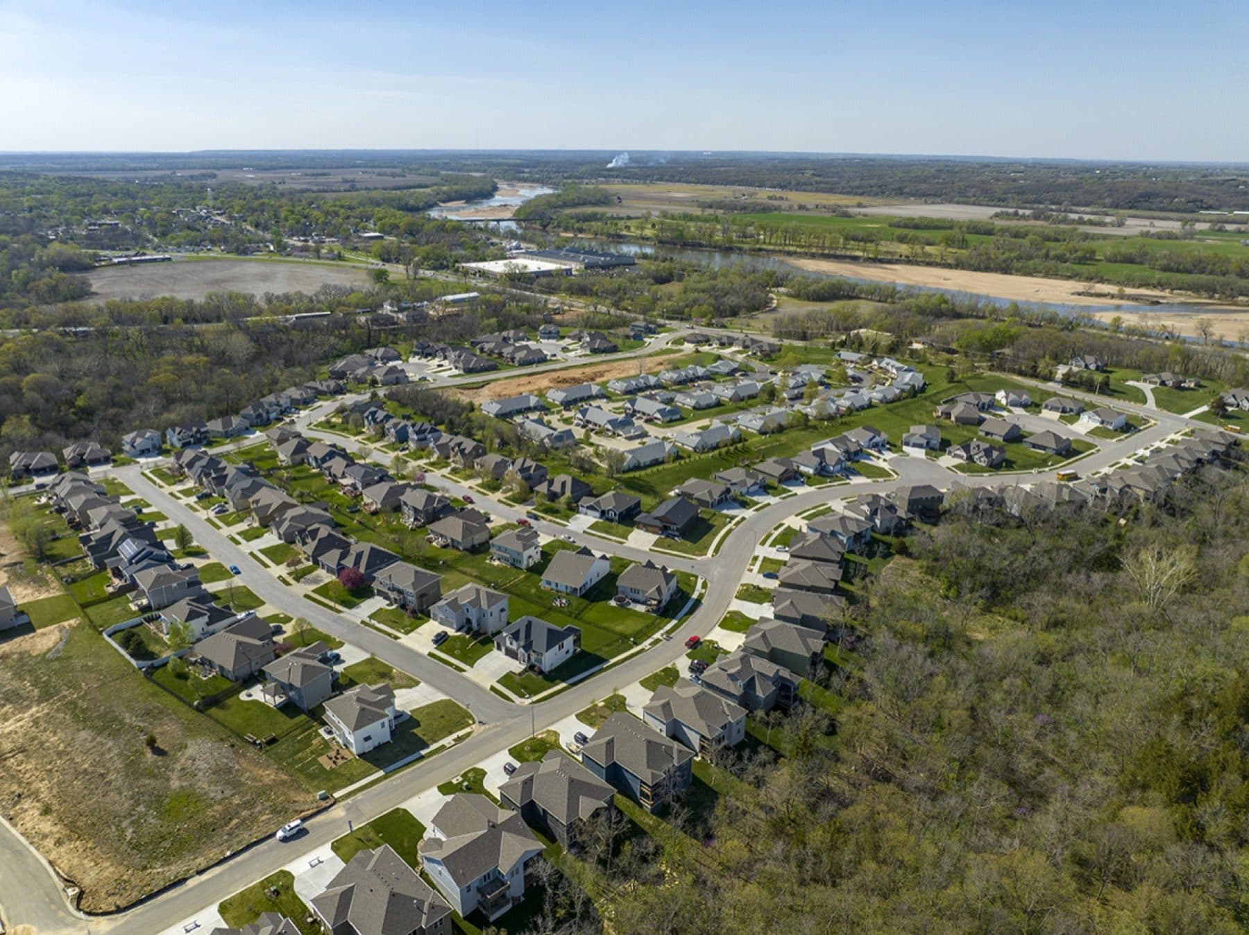 Arbor Ridge, De Soto · street grid aerial