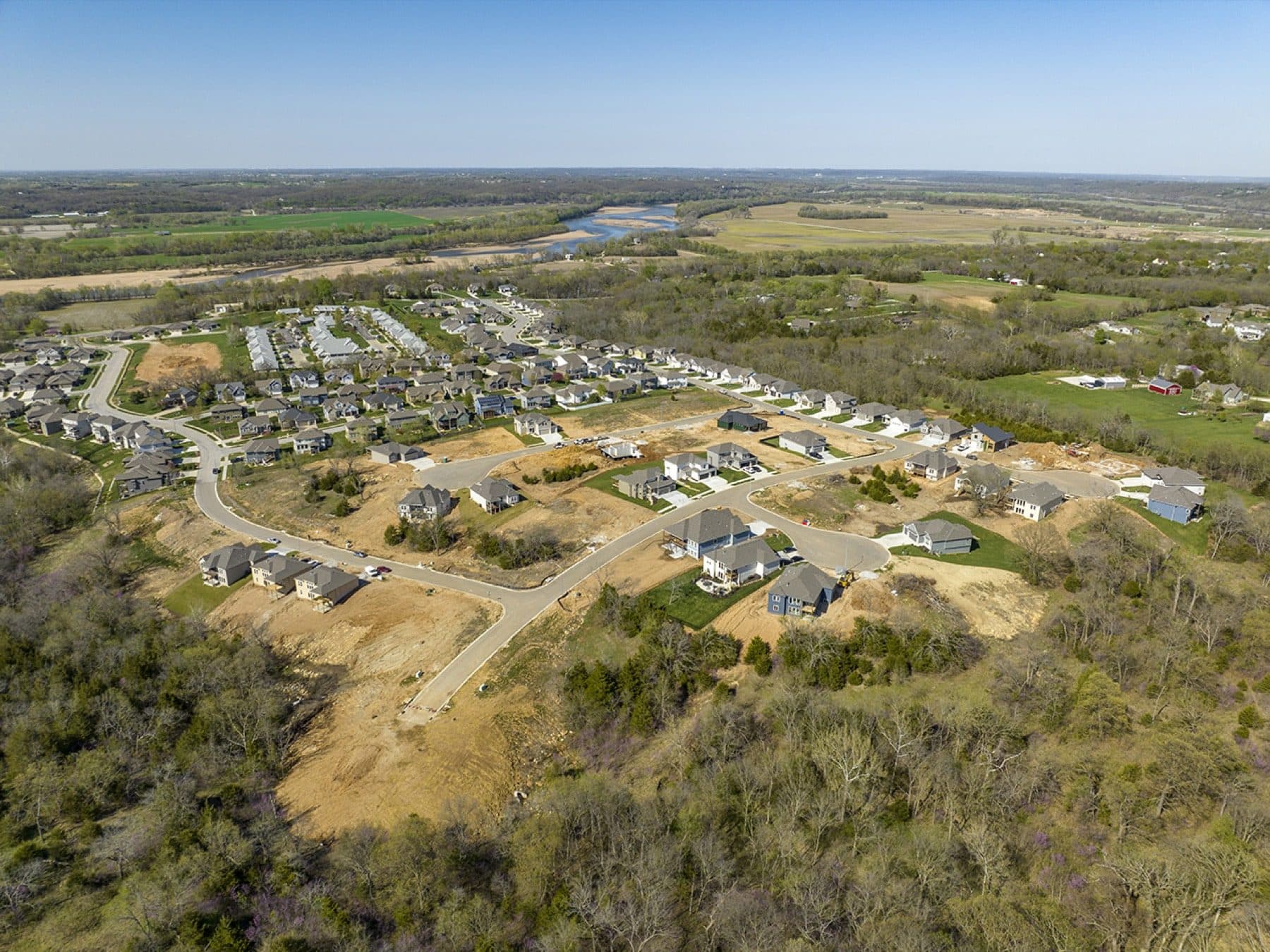 Arbor Ridge, De Soto · valley aerial