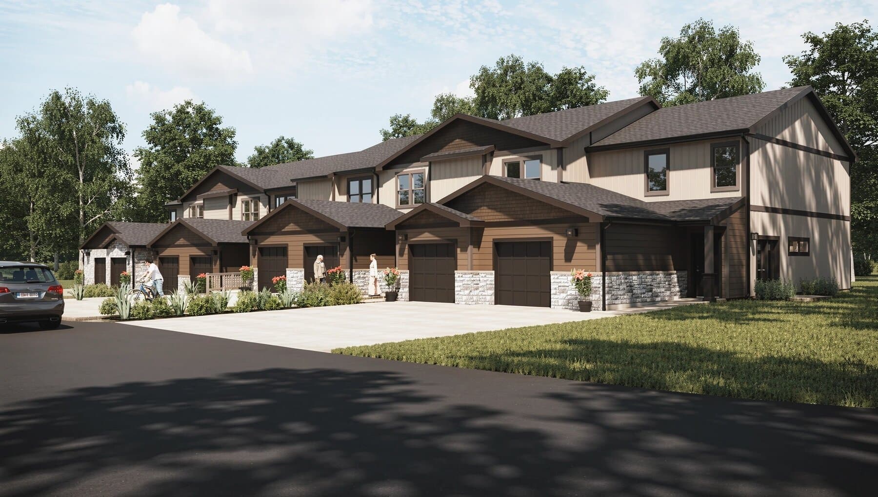 Residences on the Boulevard, Basehor · townhomes render